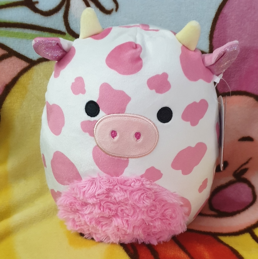 Squishmallows 8" Evangelica Pink Cow